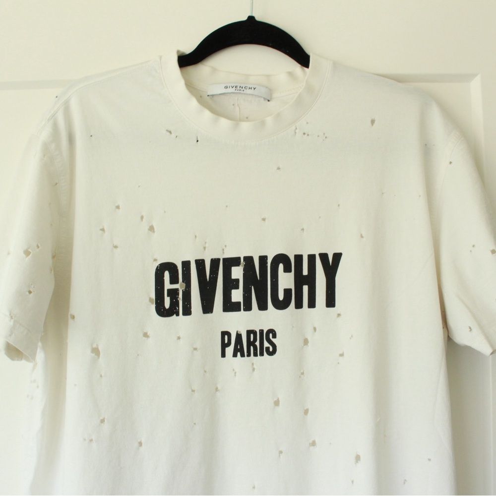 GIVENCHY Distressed T-Shirt - AUTHENTIC